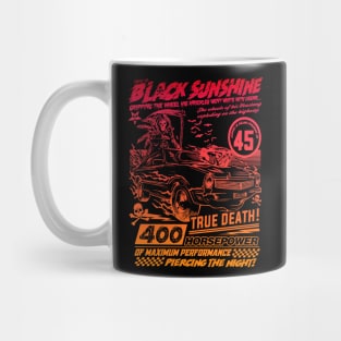 "BLACK SUNSHINE" (RED YELLOW HUE) Mug